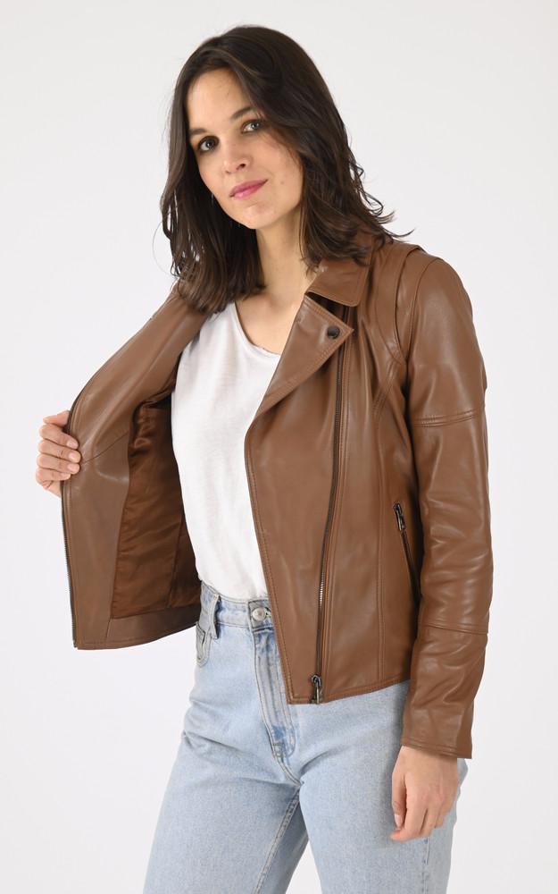 La Canadienne Blouson Agneau Cognac