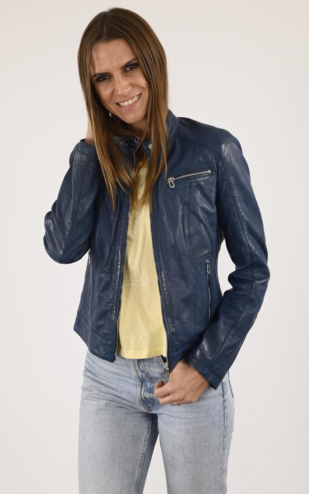 la canadienne Blouson agneau Jolya bleu