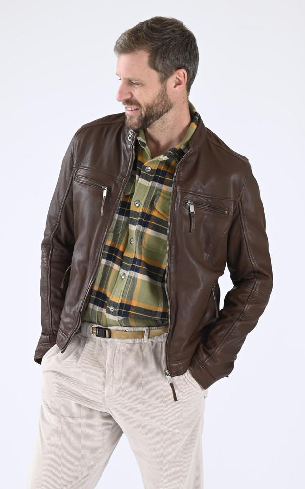 La Canadienne Blouson Agneau Marron Clair