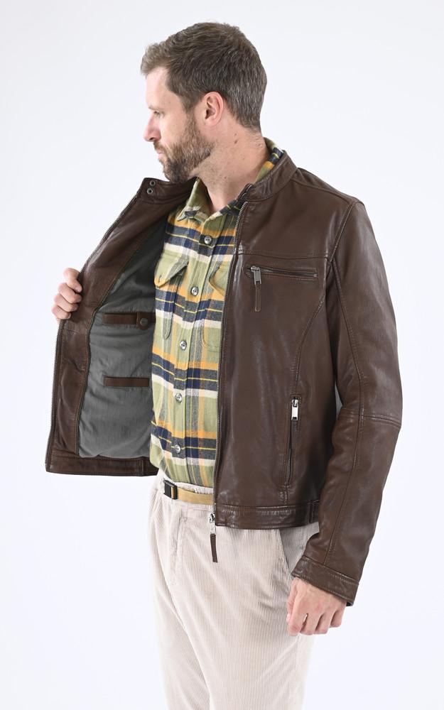 La Canadienne Blouson Agneau Marron Clair