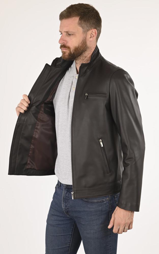 La Canadienne Blouson Agneau Marron Homme