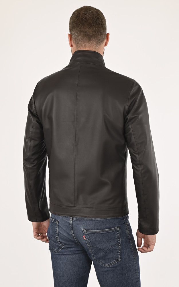 La Canadienne Blouson Agneau Marron Homme