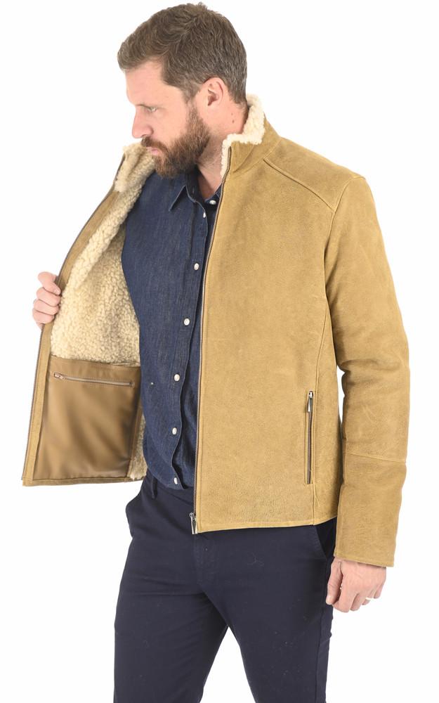 La Canadienne Blouson Agneau Mérinos Beige