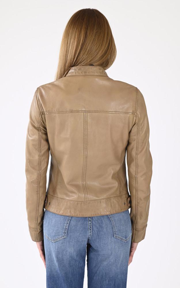 La Canadienne Blouson Agneau Ritz Marron Clair