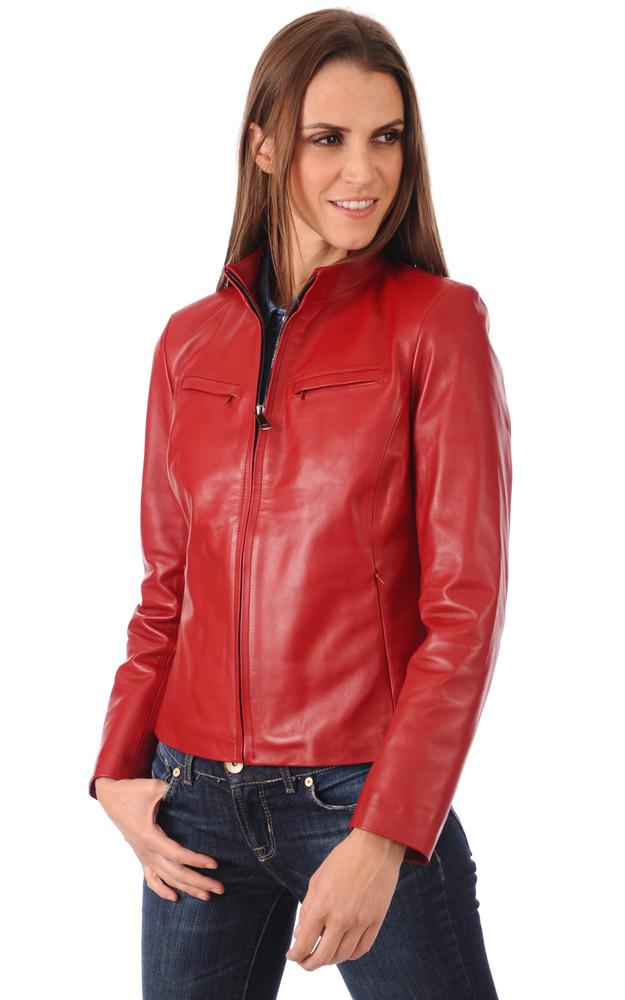 La Canadienne Blouson Agneau Rouge