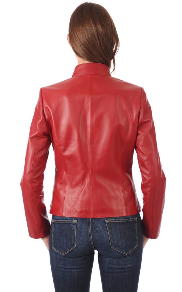 La Canadienne Blouson Agneau Rouge