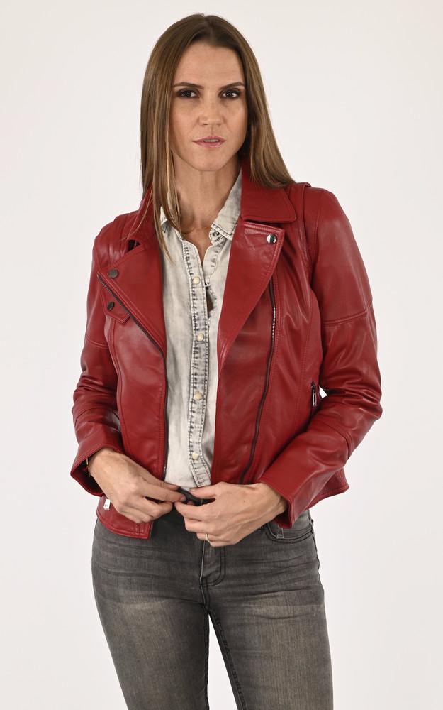 La Canadienne Blouson Agneau Rouge
