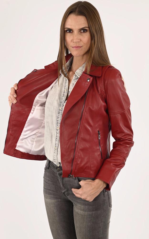 La Canadienne Blouson Agneau Rouge