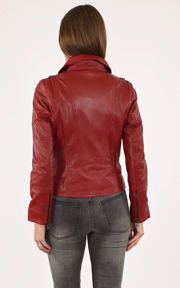 La Canadienne Blouson Agneau Rouge