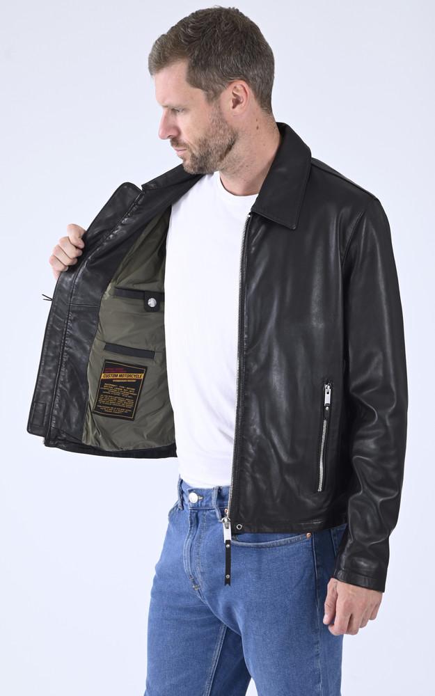 La Canadienne Blouson Agneau Simer Noir