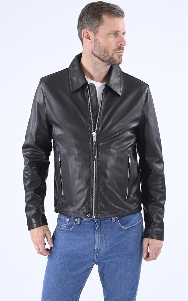 la canadienne Blouson agneau Simer noir