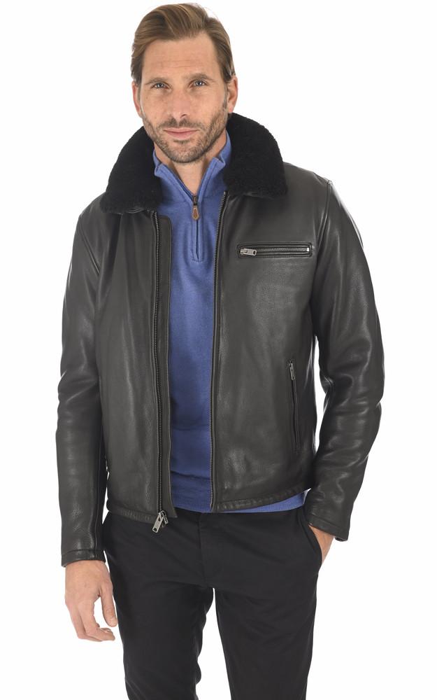 La Canadienne Blouson Asphalt Fur Noir