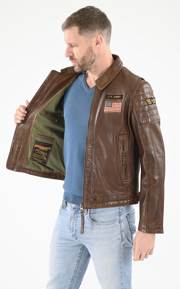 La Canadienne Blouson Aviateur Duluth Dark Cognac
