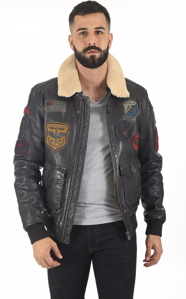 la canadienne Blouson aviateur Mythic marine