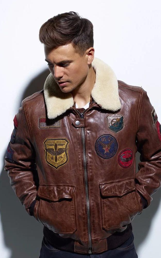 La Canadienne Blouson Aviateur Mythic Marron
