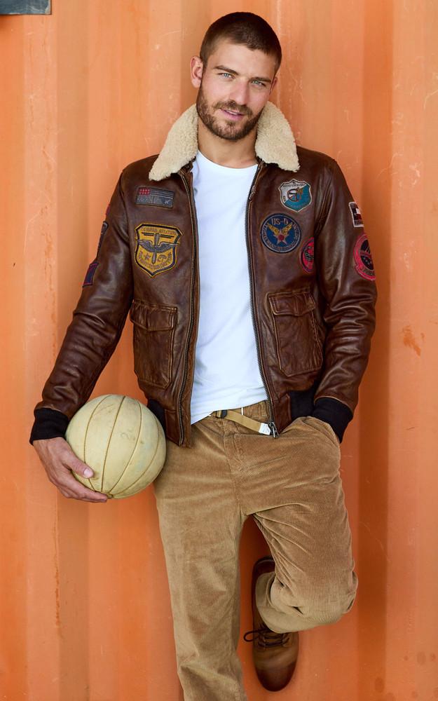 la canadienne Blouson aviateur Mythic marron