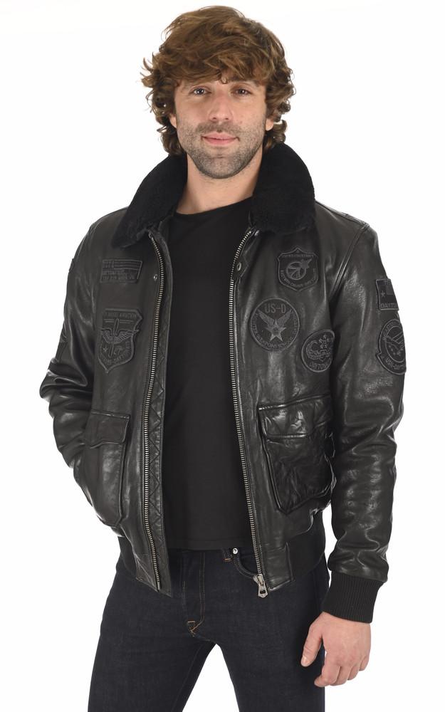 La Canadienne Blouson Aviateur Mythic Noir
