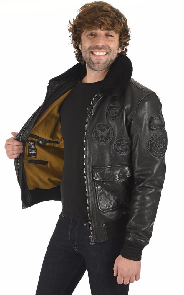 La Canadienne Blouson Aviateur Mythic Noir