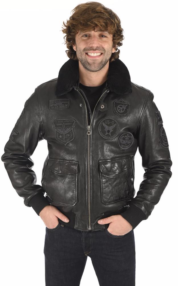 la canadienne Blouson aviateur mythic noir