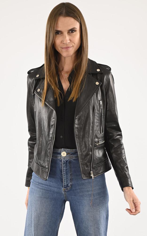 La Canadienne Blouson Biker Cuir Noir