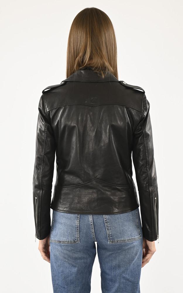 La Canadienne Blouson Biker Cuir Noir