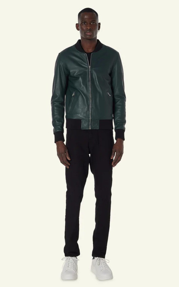 La Canadienne Blouson Bonbon Vert Bouteille