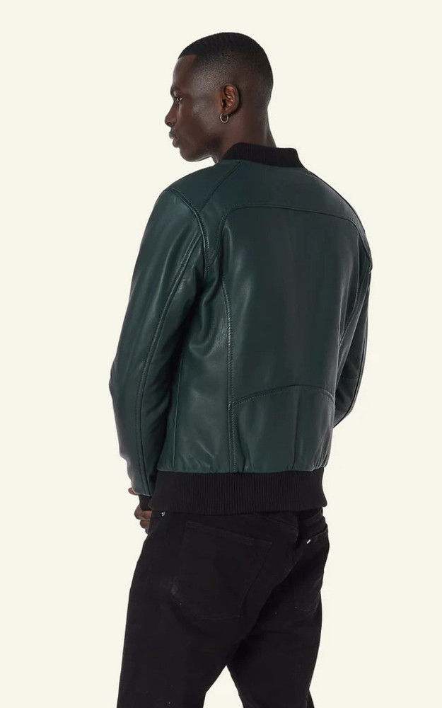 La Canadienne Blouson Bonbon Vert Bouteille