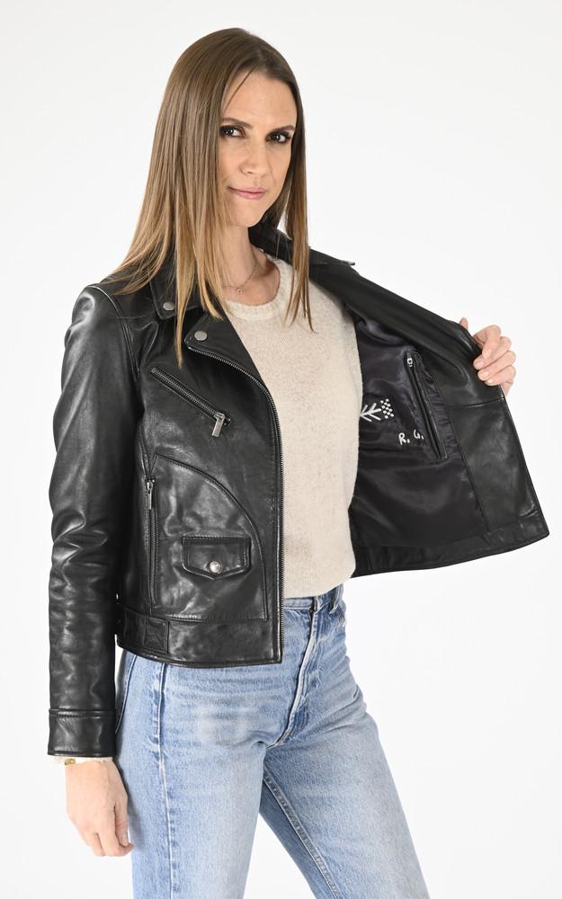 La Canadienne Blouson Cannon Agneau Noir