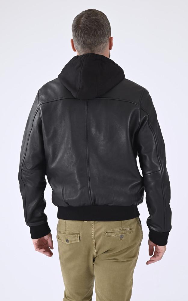 La Canadienne Blouson Capuche Amos Hood Noir