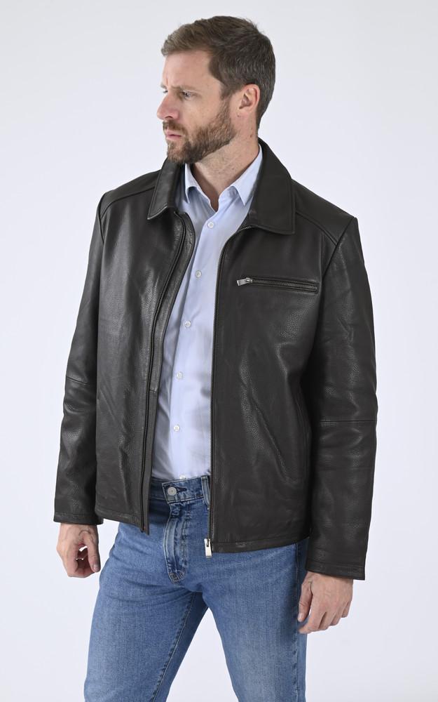 la canadienne Blouson chaud cuir marron