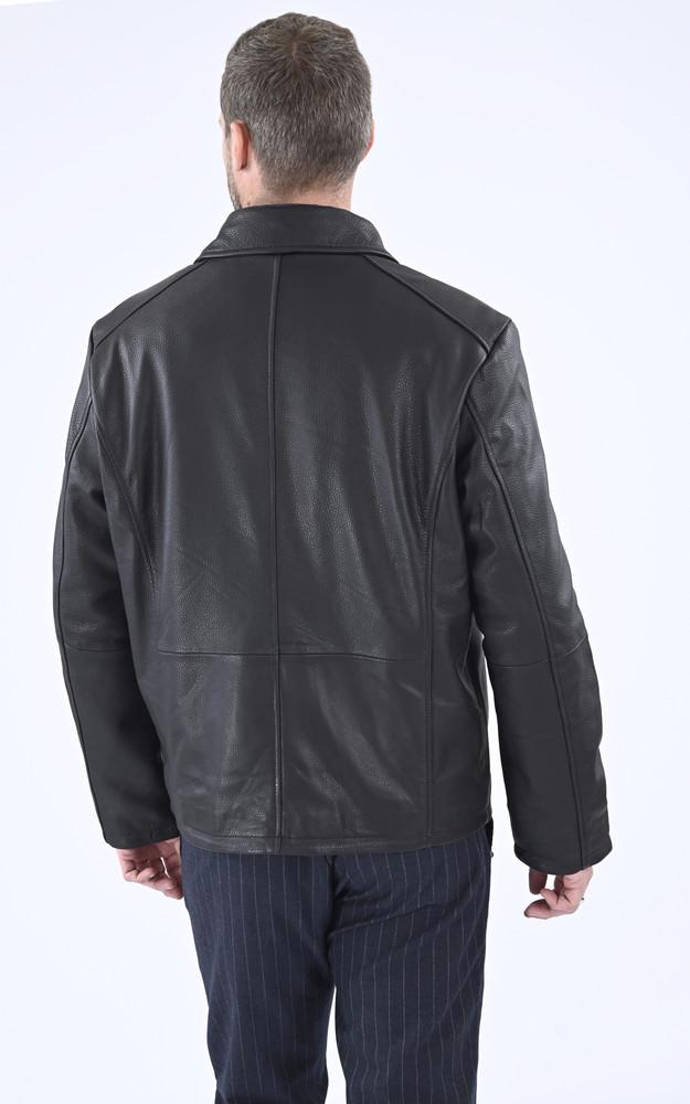 La Canadienne Blouson Chaud Cuir Noir