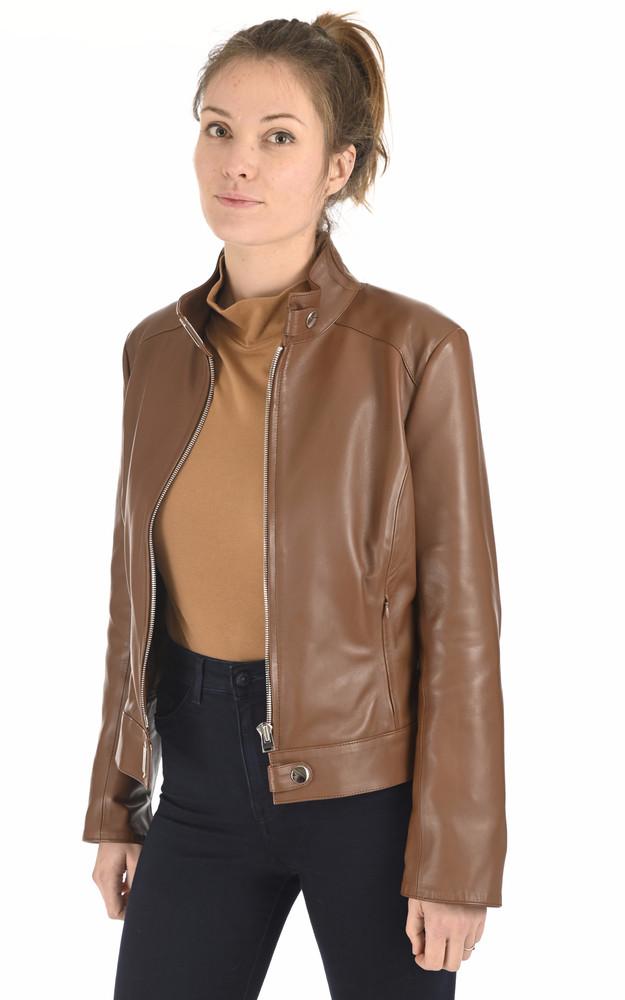 La Canadienne Blouson Chic Agneau Camel