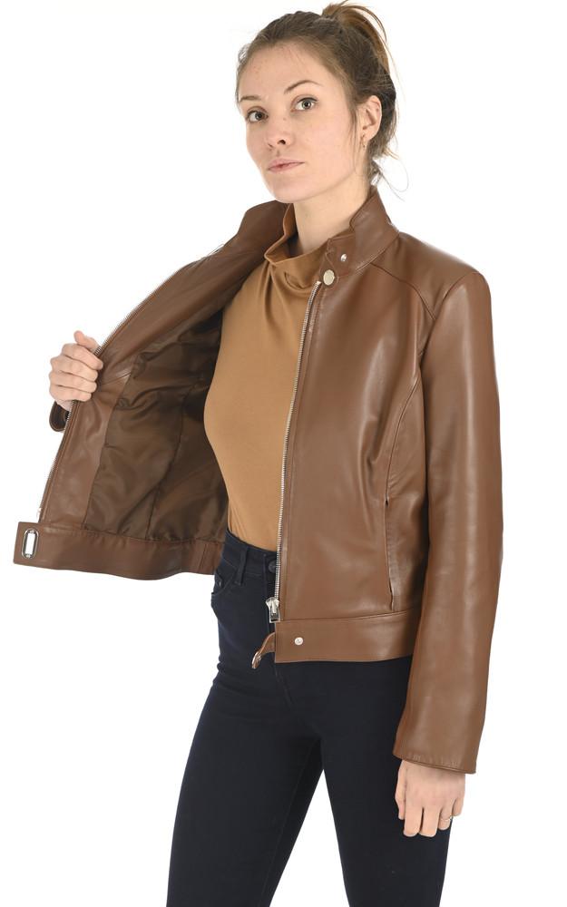 La Canadienne Blouson Chic Agneau Camel