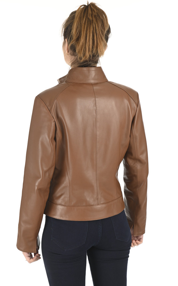 La Canadienne Blouson Chic Agneau Camel
