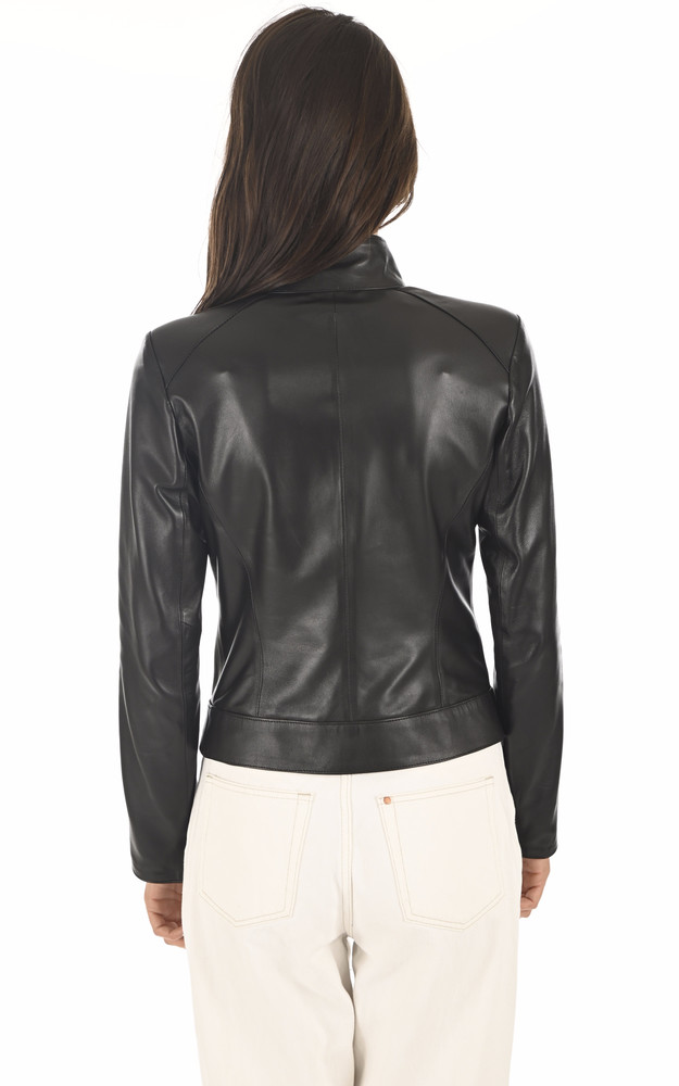 La Canadienne Blouson Chic Agneau Noir