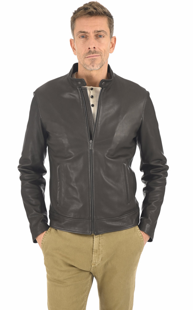 la canadienne Blouson chic agneau noir