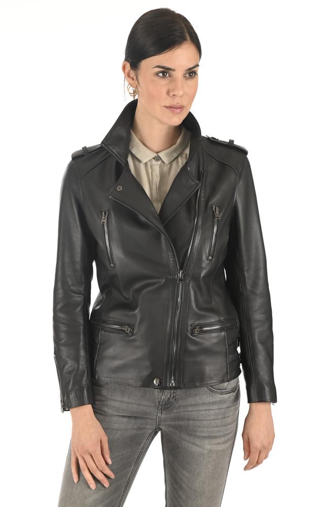 La Canadienne Blouson Chic Agneau Noir