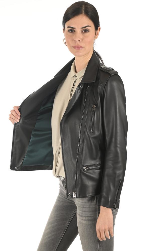 La Canadienne Blouson Chic Agneau Noir