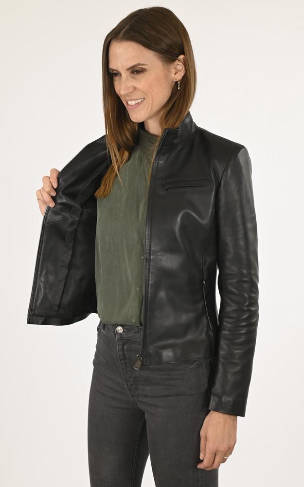 La Canadienne Blouson Chic Agneau Noir