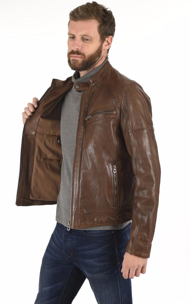 La Canadienne Blouson Collins Cognac
