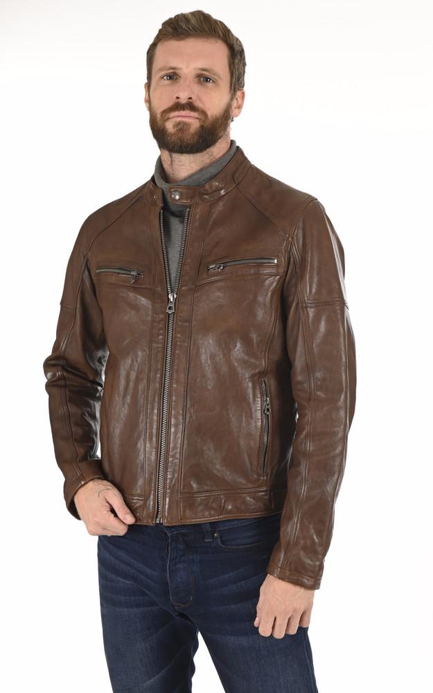 la canadienne Blouson Collins Cognac