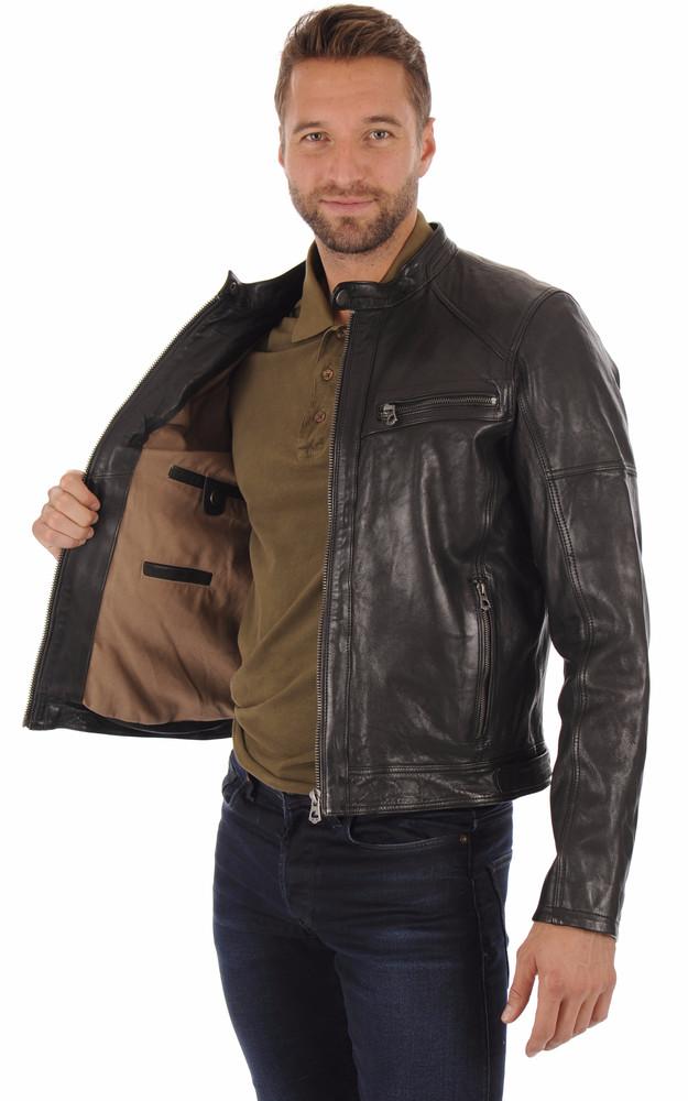 La Canadienne Blouson Collins Cuir Agneau