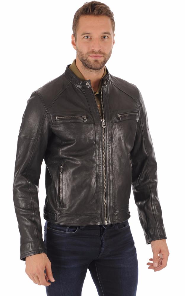 la canadienne Blouson Collins cuir agneau