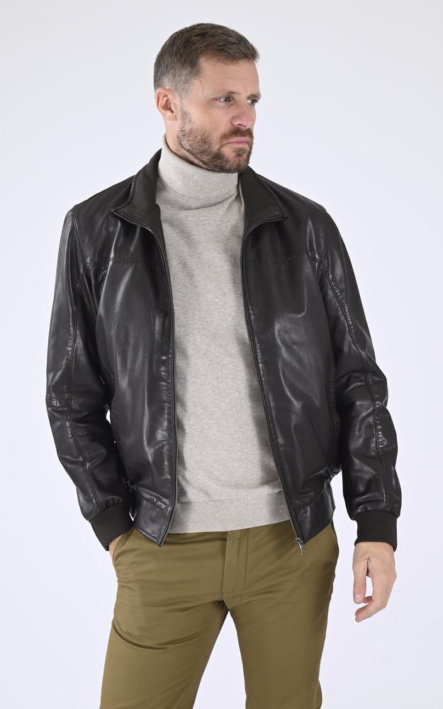 La Canadienne Blouson Confort Agneau Souple Marron