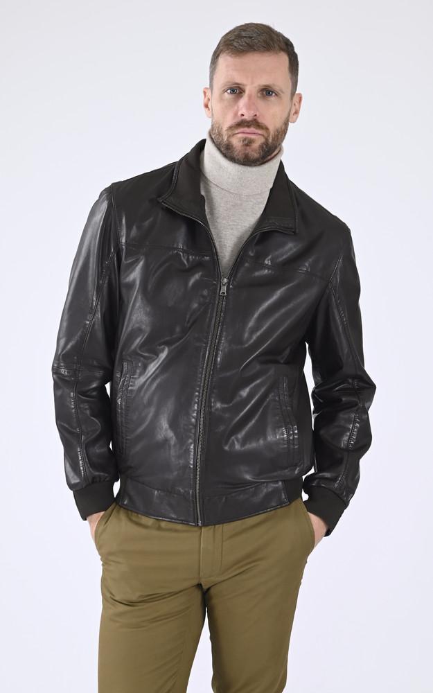 la canadienne Blouson confort agneau souple marron