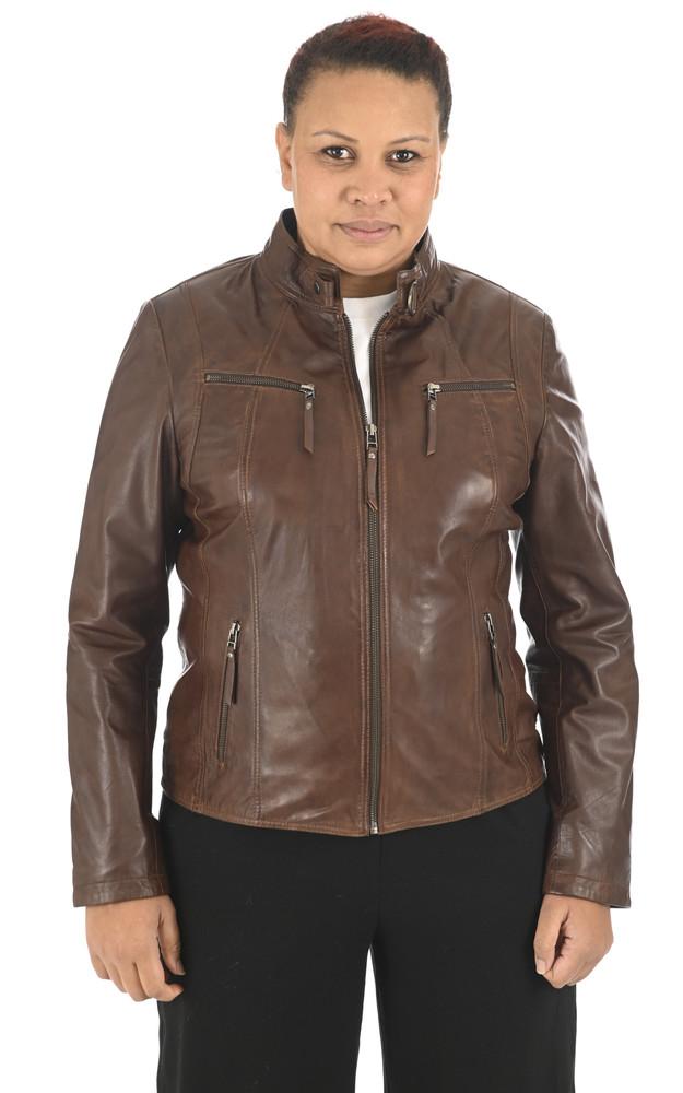 La Canadienne Blouson Confort Cuir Marron
