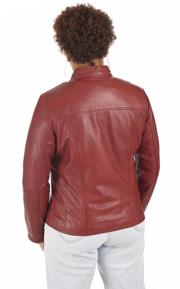 La Canadienne Blouson Confort Cuir Rouge