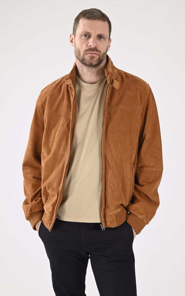 La Canadienne Blouson Confort Velours Cognac