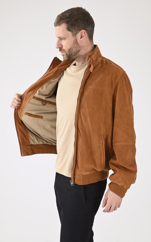 La Canadienne Blouson Confort Velours Cognac