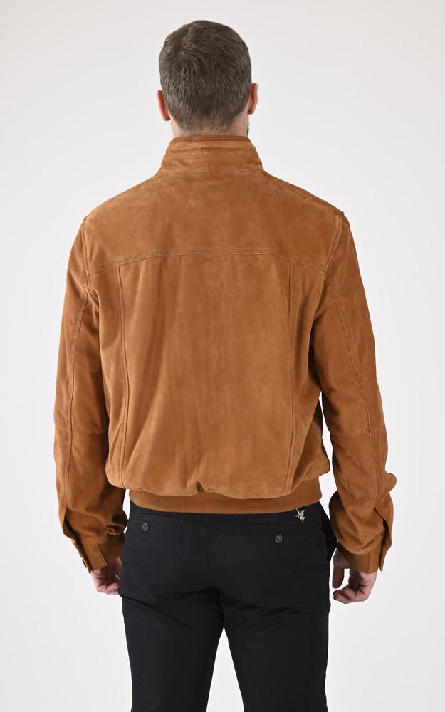 La Canadienne Blouson Confort Velours Cognac